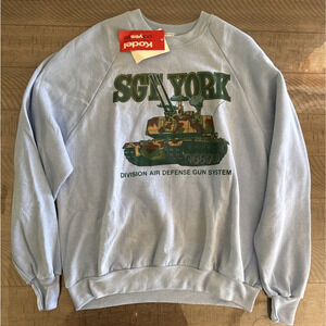 SGT York Division Air Defense Gun System Vintage Sweatshirt Size Xl Made in USA